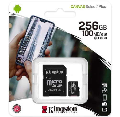 Kingston Canvas Select  Plus 256GB MicroSD Clase 10