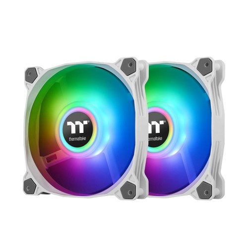 Thermaltake Pure Duo 14  ARGB Sync Pack de 2 Blanco