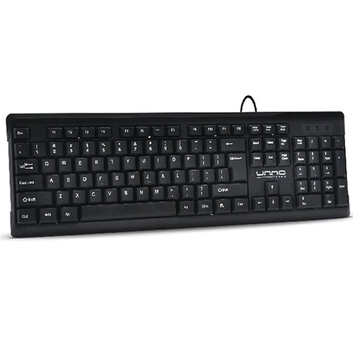 Teclado  UNNO TEKNO Klass USB Ingles - KB6706BK