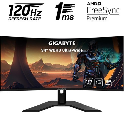 Gigabyte GS34WQC - 34" - 120Hz - Curvo