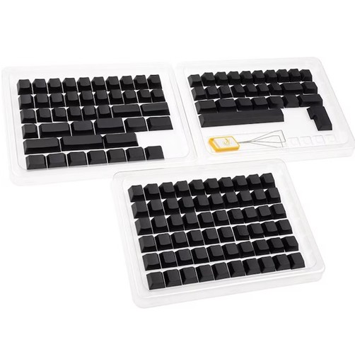 Keycap PBT Set Ducky - Blank Black - Cherry Profile