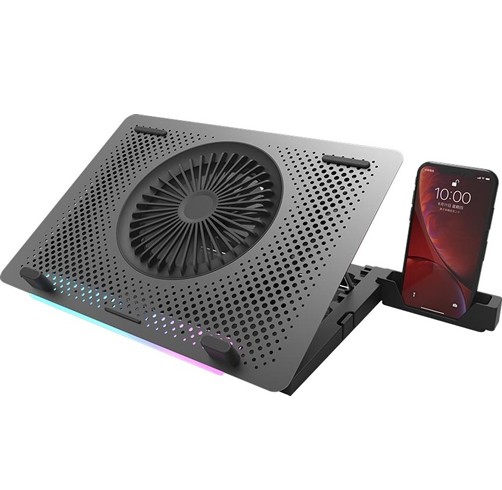Base Enfriadora DarkFlash G200 Plus RGB - Incluye Stand para Celular