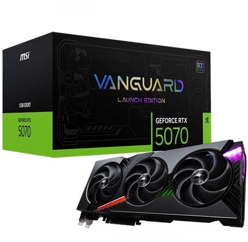 MSI Nvidia Geforce RTX 5070 12 GB Vanguard SOC Launch Edition